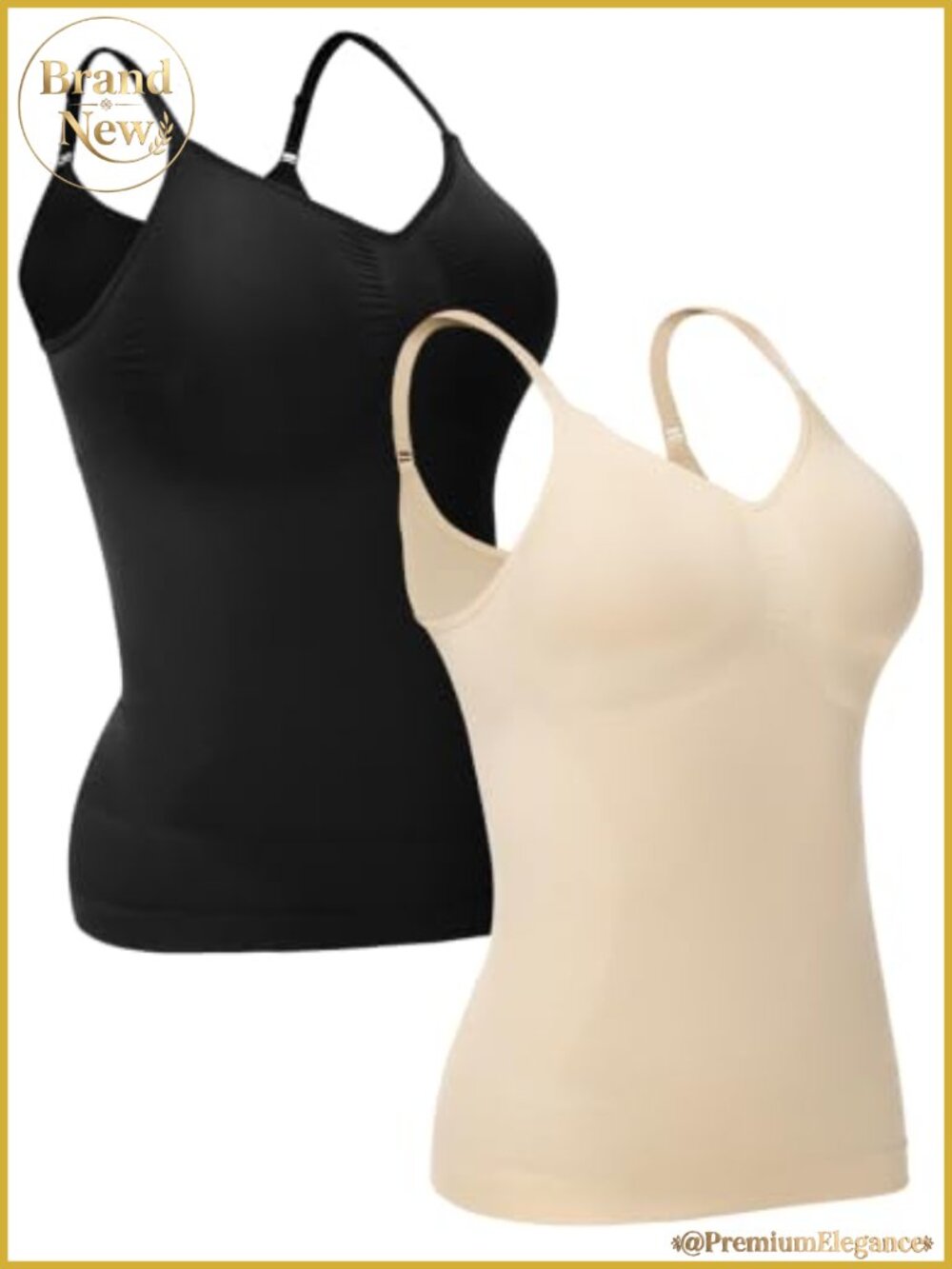 Shapewear Compression Tank Top Tummy Control 2-Pack Women's Seamless Sleeveless